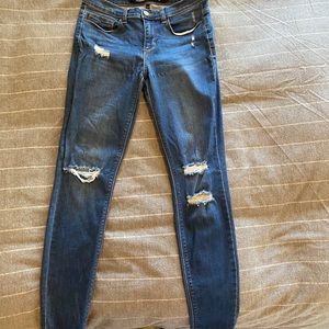 Harper distressed skinny jeans